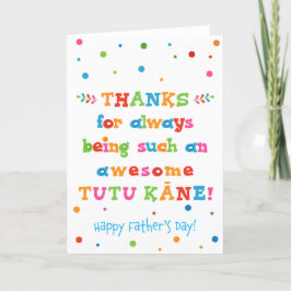 Tarjeta del Día del Padre para Tutu Kāne