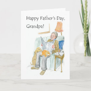 Tarjeta del Día del Padre para un abuelo
