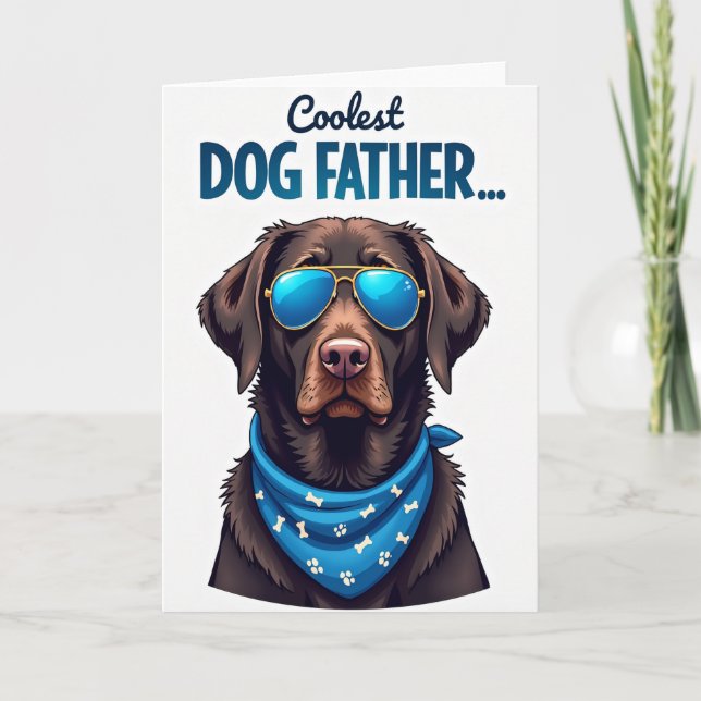 Tarjeta del Día del Padre para un cachorro querido (Anverso)