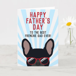 Tarjeta del Día del Padre para un Frenchie Bulldog