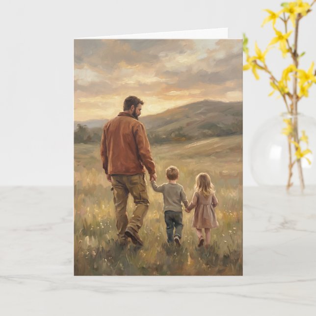 Tarjeta del Día del Padre para un Marido Increíble (flor amarilla)