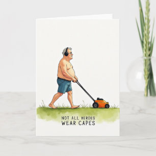 Tarjeta del Día del Padre para un padre con cabell