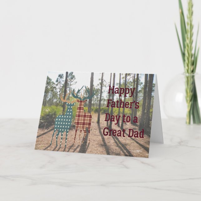 Tarjeta del Día del Padre para un padre que le gus (Anverso)