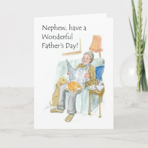 Tarjeta del día del padre para un sobrino