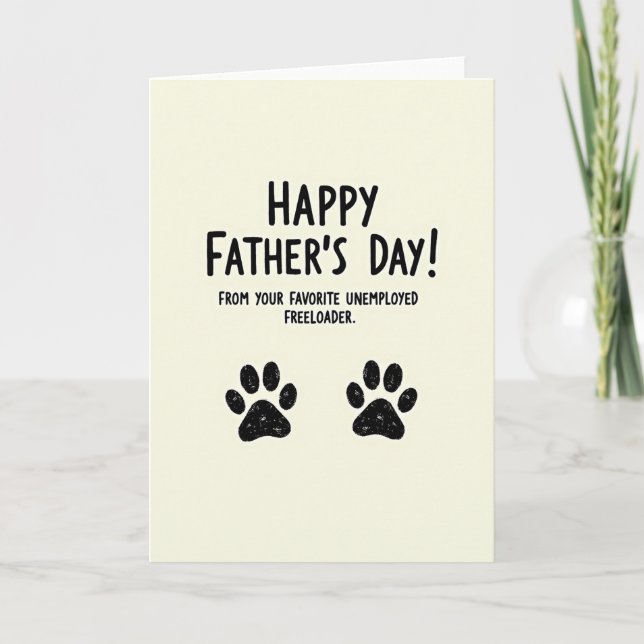 Tarjeta del Día del Padre Parásito (Anverso)