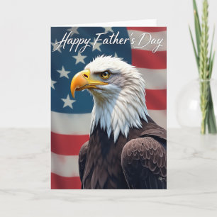 Tarjeta del Día del Padre Patriótica