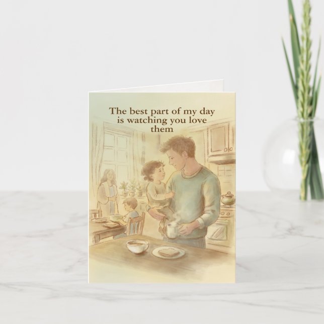 Tarjeta del día del padre - pequeña plegada (Anverso)
