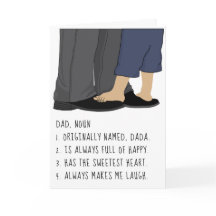 Tarjeta del Día del Padre/Personaliza a Papá, sust