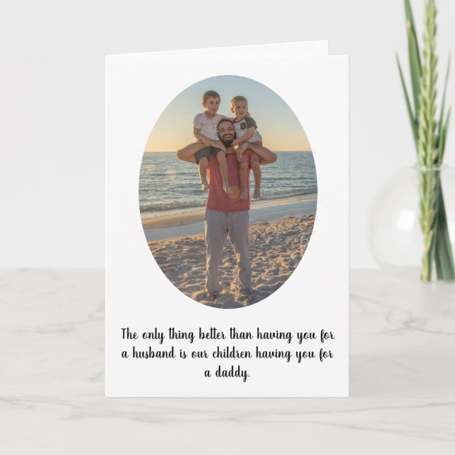 Tarjeta del día del padre personalizada de la espo (Anverso)