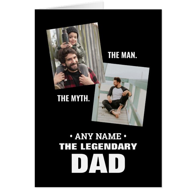 Tarjeta del Día del Padre Personalizada de la leye (Frente)