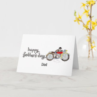Tarjeta del Día del Padre personalizada de moto