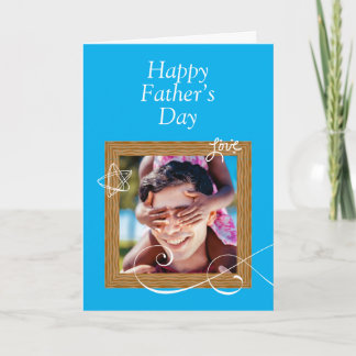 Tarjeta del Día del Padre personalizado con foto -