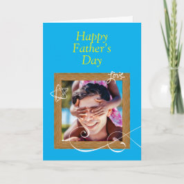 Tarjeta del Día del Padre personalizado con foto -