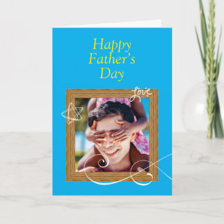 Tarjeta del Día del Padre personalizado con foto -