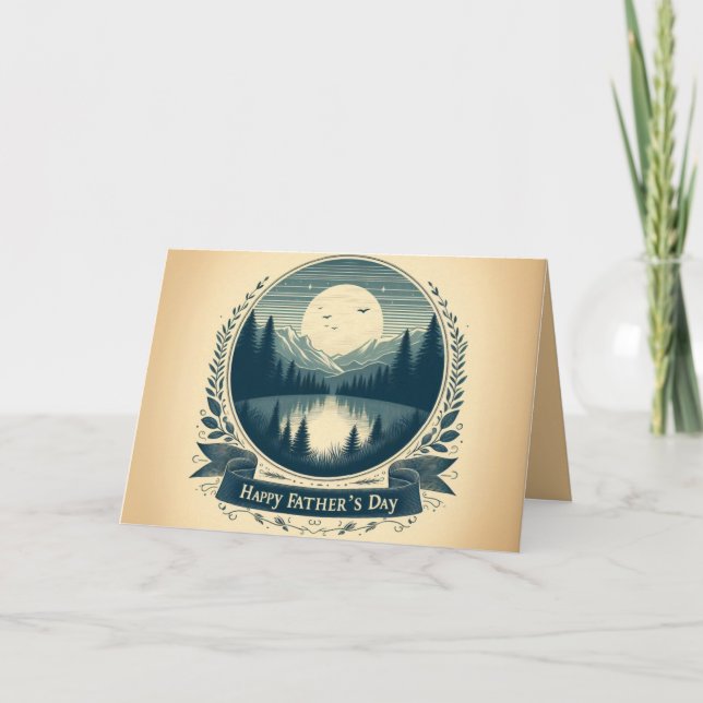 Tarjeta del día del padre personalizado con sentid (Anverso)