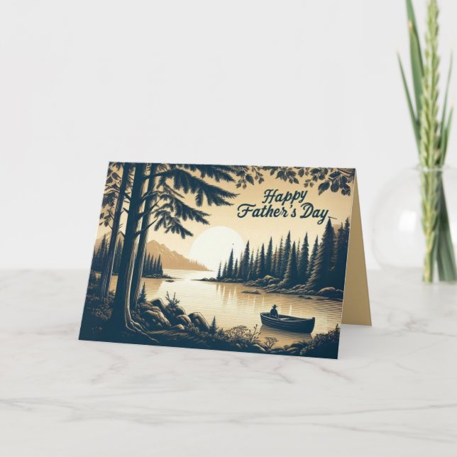 Tarjeta del día del padre personalizado con sentid (Anverso)