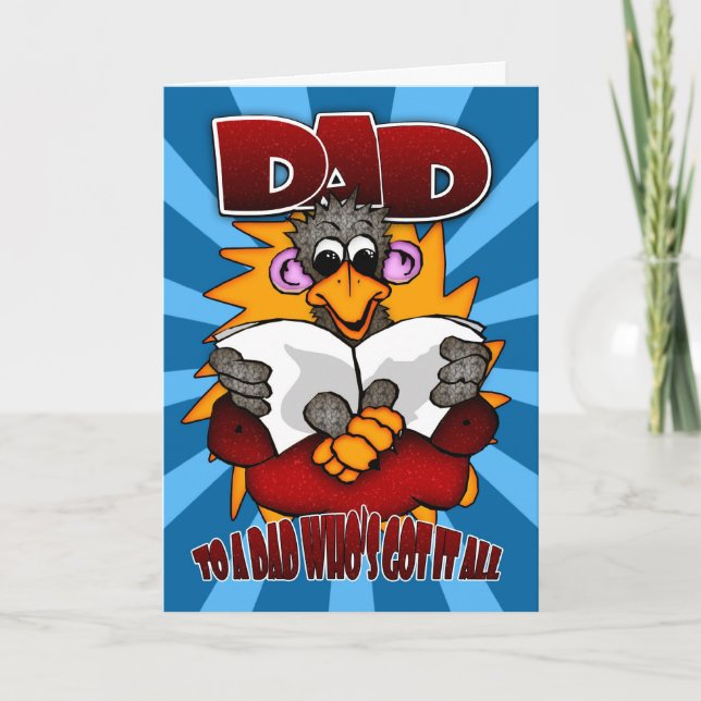 Tarjeta del día del padre - Personalizado divertid (Anverso)