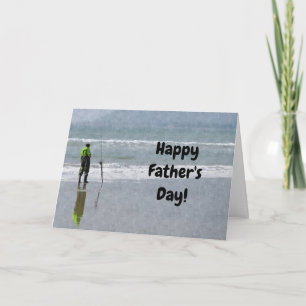 Tarjeta del Día del Padre Pescador Pescador