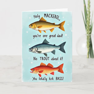 Tarjeta del Día del Padre Pez Dorado