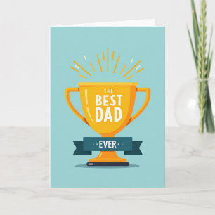 Tarjeta del Día del Padre Premio Dorado