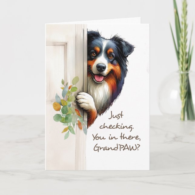 Tarjeta Del Día del Padre, que alcanzó su punto más alto e (Anverso)