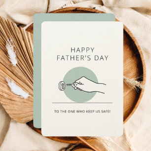 Tarjeta del Día del Padre – Quien Nos Mantiene Seg