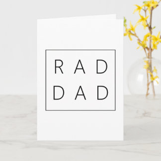 Tarjeta del Día del Padre Rad Dad