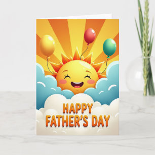 Tarjeta del Día del Padre Radiante