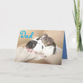 Tarjeta del Día del Padre (ratas lactantes)