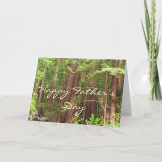 Tarjeta del Día del Padre Redwood Trees