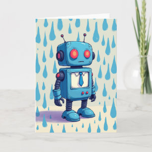 Tarjeta del Día del Padre Robot Azure