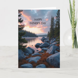 Tarjeta del Día del Padre Rosa Amanecer