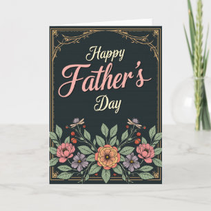 Tarjeta del Día del Padre Rosa Sonrojado