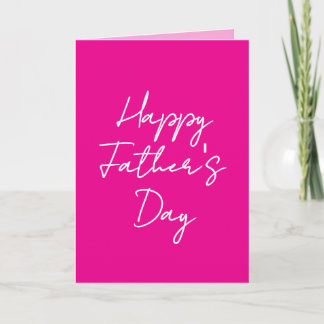 Tarjeta del Día del Padre Rosa, Tarjeta de Gracias