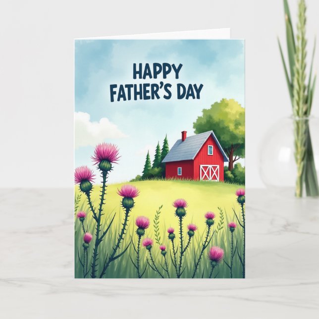 Tarjeta del Día del Padre Rural (Anverso)