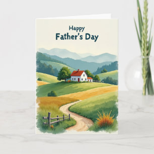 Tarjeta del Día del Padre Rural