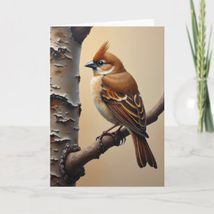 Tarjeta del Día del Padre Russet Bird