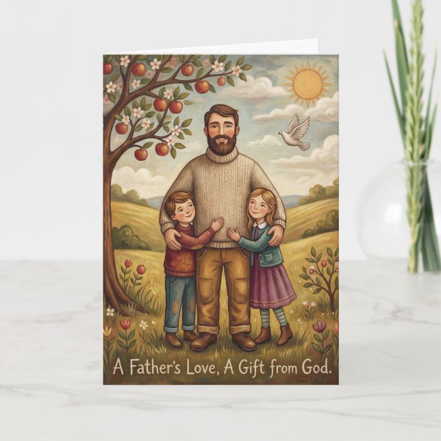 Tarjeta del Día del Padre Siempre Presente (Anverso)