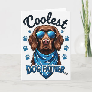 Tarjeta del Día del Padre Snazzy Dog