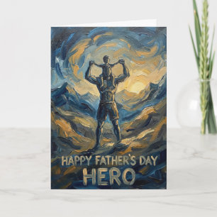 Tarjeta del Día del Padre 'Sobre los hombros de mi