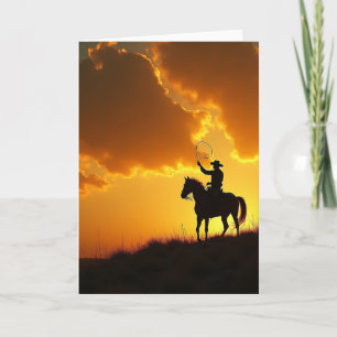 Tarjeta del Día del Padre Sunset Rider