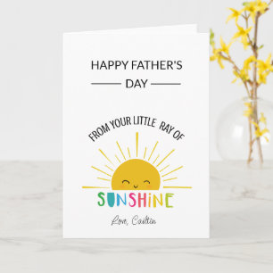 tarjeta del día del padre sunshine