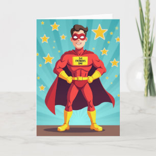Tarjeta del Día del Padre Super Sonrisa