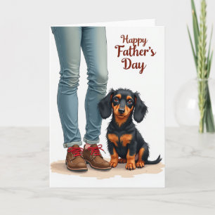 Tarjeta del Día del Padre Tan Perrito Dulce