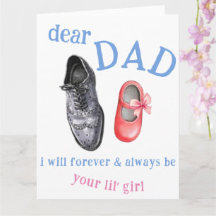 Tarjeta del Día del Padre - Tarjeta de hija de pad