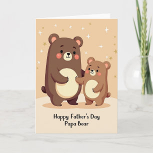 Tarjeta del Día del Padre Tierno y Amoroso