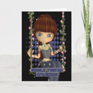 Tarjeta del Día del Padre - Tío, eres mi héroe