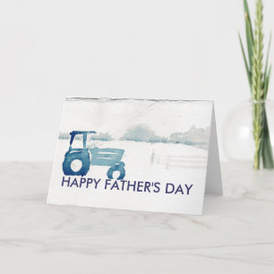 Tarjeta del Día del Padre: Tractor de Granjas