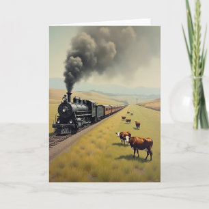Tarjeta del Día del Padre Tren Pastoral