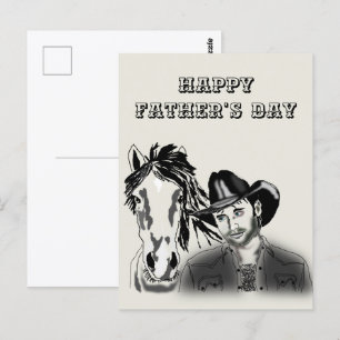 Tarjeta del Día del Padre vaquero